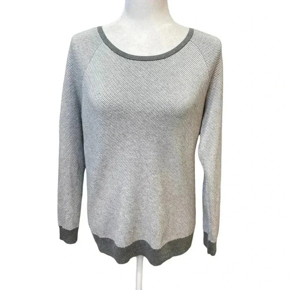 Soft Joie Bini Grey Textured Crewneck Sweater Size XS - Picture 2 of 7